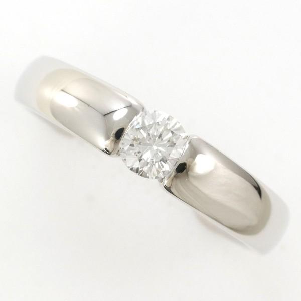鑑定書付属 Pt900 天然 ダイヤモンド リング 0.33ct 10.5号