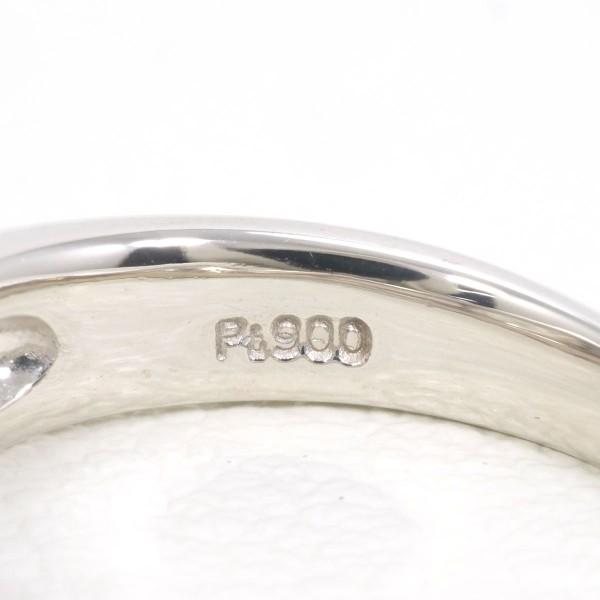 リング PT900 プラチナ 指輪 7号 ダイヤ 0.45 SI2 0.11 鑑定書