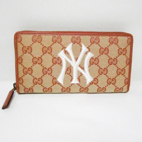 配送員設置送料無料 グッチ Gucci Ggキャンバス ニューヨークヤンキース 長財布 ユニセックス 中古 あすつく 在庫残りわずか Toscelikspecialsteel Com