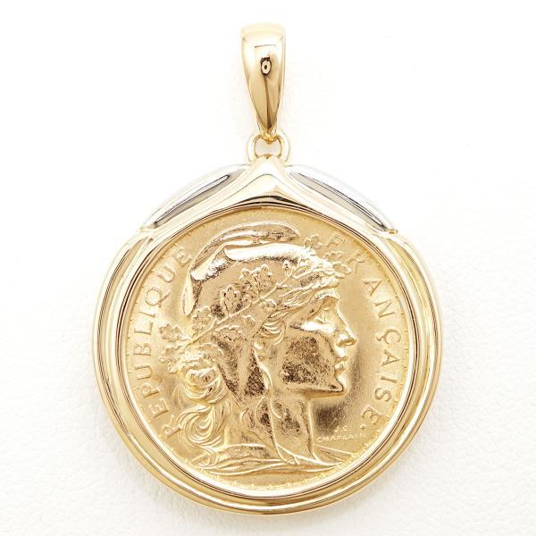 コイン マリアンヌ フラン フランス フラン 店 金貨 総重量約9 7g ワンダープライス ペンダントトップ K18ygwg フランス K21 6yg ペンダントトップ ペンダントヘッド チャーム