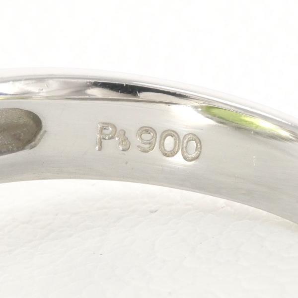 リング PT900 プラチナ 指輪 11号 ペリドット 3.70 ダイヤ 0.33 総重量