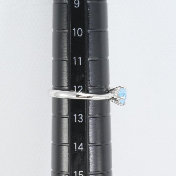 リング ギンザタナカ PT900 指輪 12号 ブルートパーズ 総重量約3.5g 