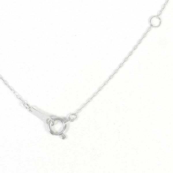 ライトブラウン/ブラック ネックレス K18 18金 WG ホワイトゴールド