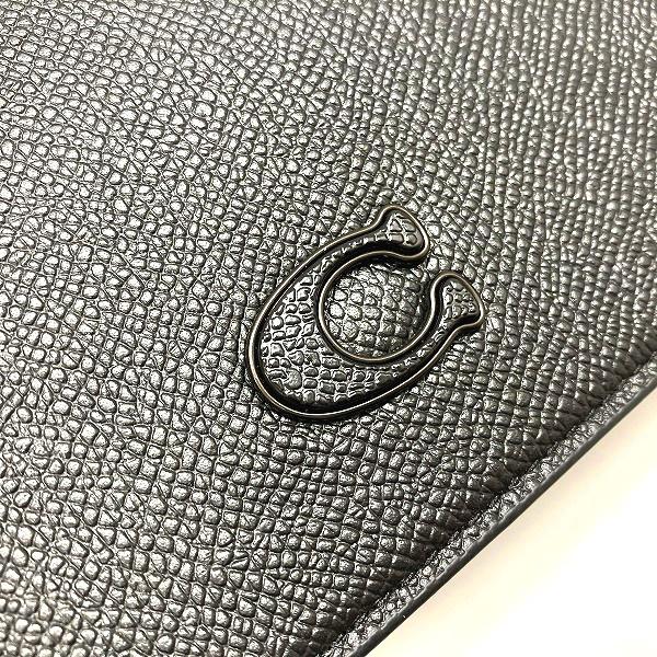 COACH ブラック エリアスボディバッグ・小銭入れ付き オールレザー 美品 COACH コーチ CJ797 レザー ブラック バッグ ハンドバッグ