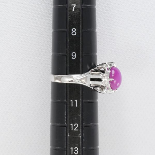 リング K14 14金 WG ホワイトゴールド 指輪 10号 合成スター リング K14 14金 WG ホワイトゴールド 指輪 10号 合成スター