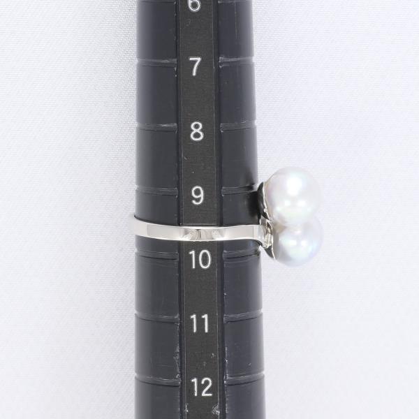 リング K18 18金 WG ホワイトゴールド 指輪 9.5号 パール 約7mm 総重量約2.9g｜wonderprice｜05