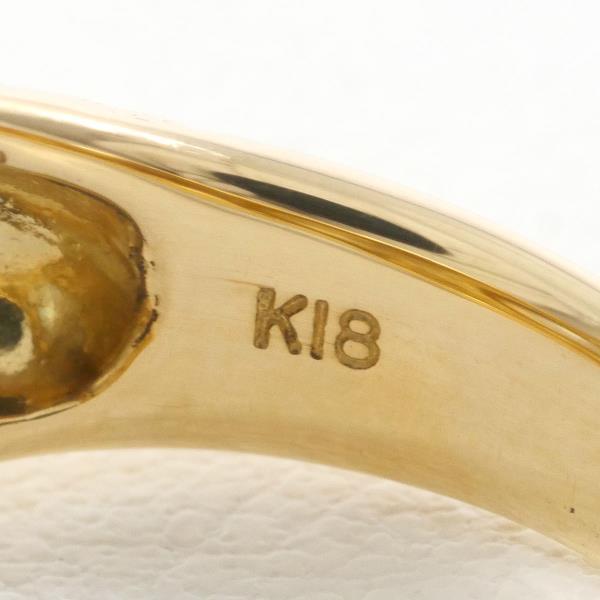 リング K18 18金 YG イエローゴールド 指輪 12.5号 真珠 約16×7mm カード鑑別書 総重量約13.9g｜wonderprice｜08