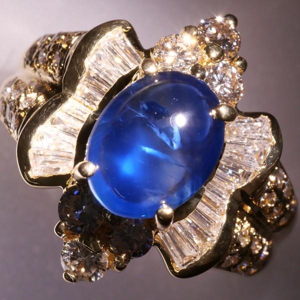 リング K18 18金 YG イエローゴールド 指輪 11号 スター