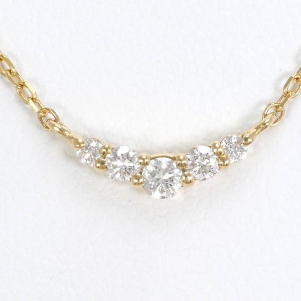 VENDOME AOYAMA ネックレス ヴァンドーム青山 K18YG ダイヤ 0.11 総 