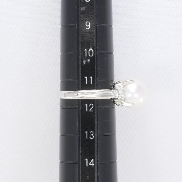パールとプラチナ900指輪 リング11.5〜12サイズ パールとプラチナ900指輪 リング11.5〜12サイズ