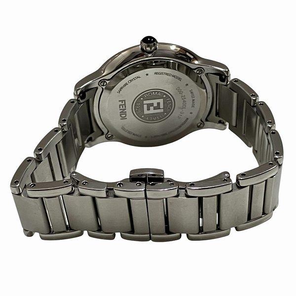 FENDI 腕時計 ブラック/シルバー 中古・古着通販】FENDI (フェンディ) 腕時計 ブラック｜ブランド