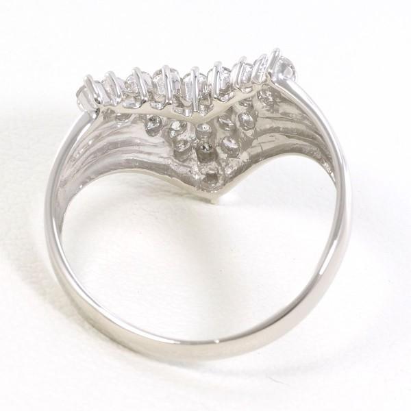 リング PT900 プラチナ 指輪 12号 ダイヤ 0.50 総重量約3.3g