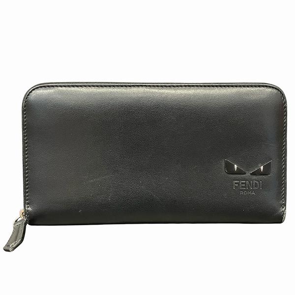 FENDI フェンディ モンスター 7M0210 ラウンドジップ 長財布