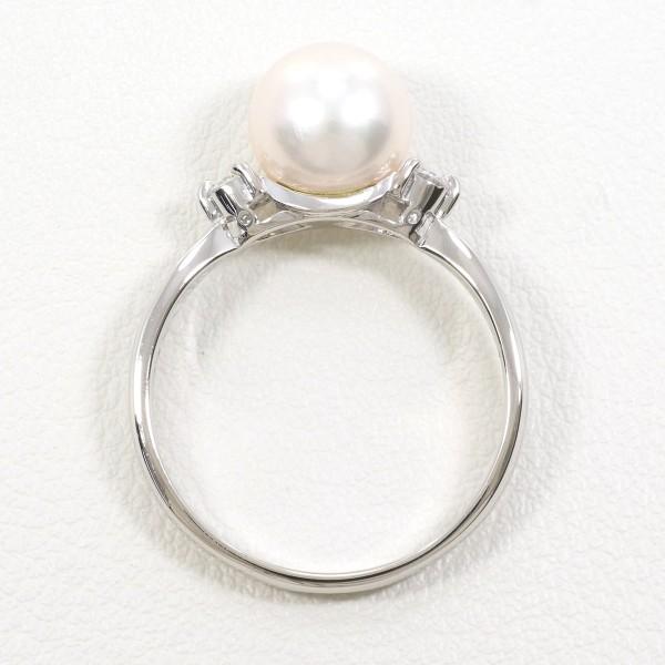 真珠とエメラルドの花束リング K14 13号 約4.5g 真珠とエメラルドの花束リング K14 13号 約4.5g