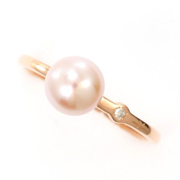 ノジェス K10PG リング 11号 パール(真珠) 約6.5mm ダイヤ 0.01 【公式