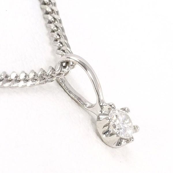 ネックレス PT900 プラチナ PT850 ダイヤ 0.05 総重量約2.8g 約40cm 