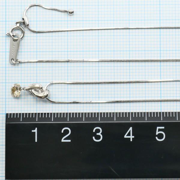 ネックレス PT900 プラチナ PT850 ブラウンダイヤ 0.307 SI1