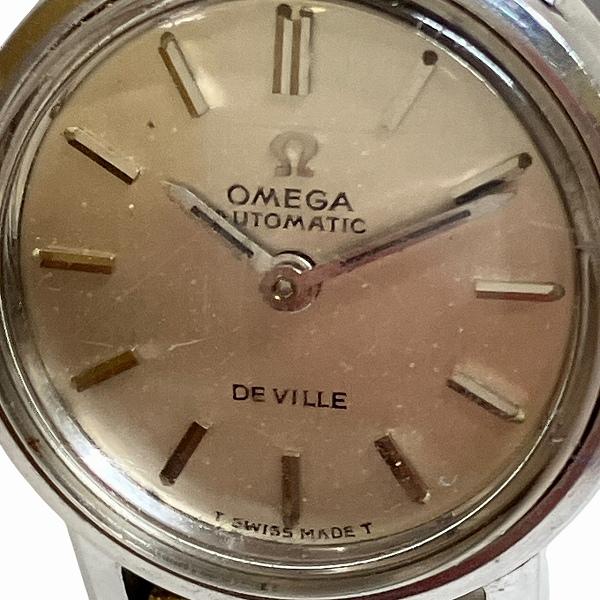 オメガ デビル 時計 手巻き時計 OMEGA オメガ 腕時計 デビル ステンレススチール/レザー