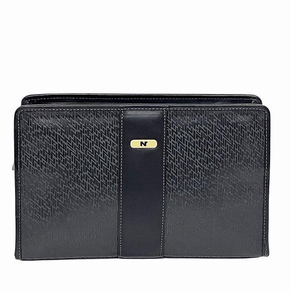 ニナ・リッチ ブラック バッグ セカンドバッグ メンズ【中古】 ニナ・リッチ ブラック バッグ セカンドバッグ メンズ 中古 : ワンダー