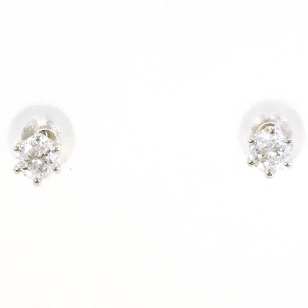 ピアス PT900 プラチナ ダイヤ 0.10×2 総重量約0.4g : ワンダー 