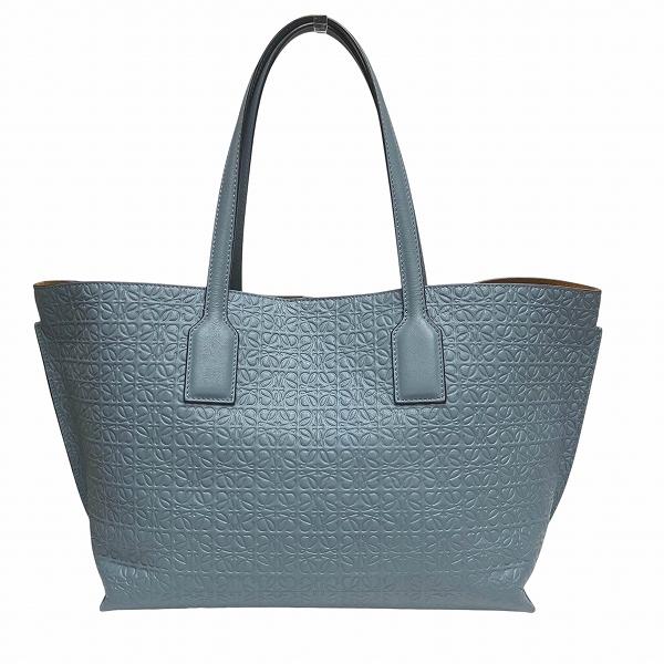 ロエベ LOEWE リピートアナグラム Tショッパー ブルー バッグ トート