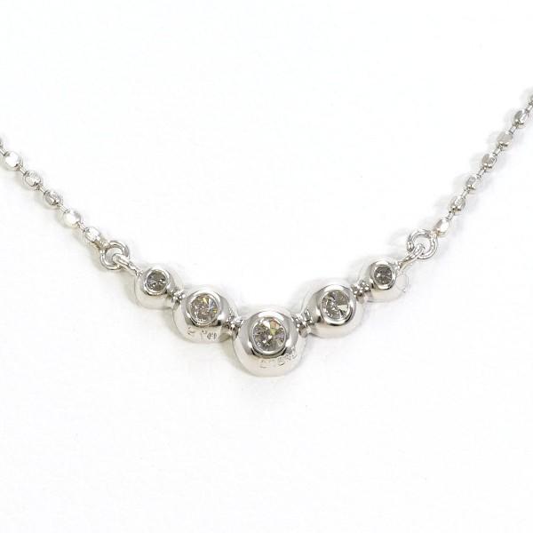 ネックレス PT900 プラチナ PT850 ダイヤ 0.12 総重量約2.1g 約41cm 