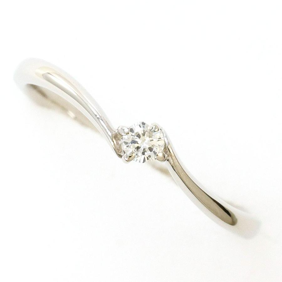 リング・指輪 PT900/プラチナ 10.5号 ダイヤ 0.06ct 総重量約1.9g 