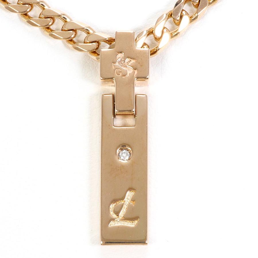 レダシルマ ネックレス K10PG ダイヤ 0.03ct 総重量約22.8g 約53cm