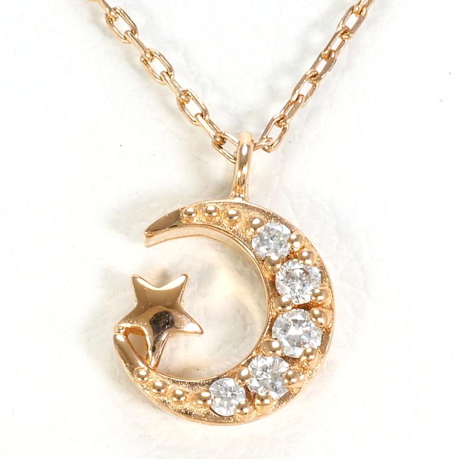 カナルヨンドシー canal4℃ ネックレス K10PG ダイヤ 総重量約0.8g 約