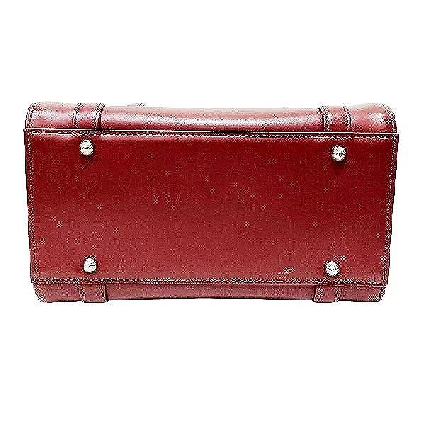 希少品！ Burberry バーバリー ハンドバッグ ボックス型 バーバリー Burberry ボックス型 ボルドー バッグ ハンドバッグ