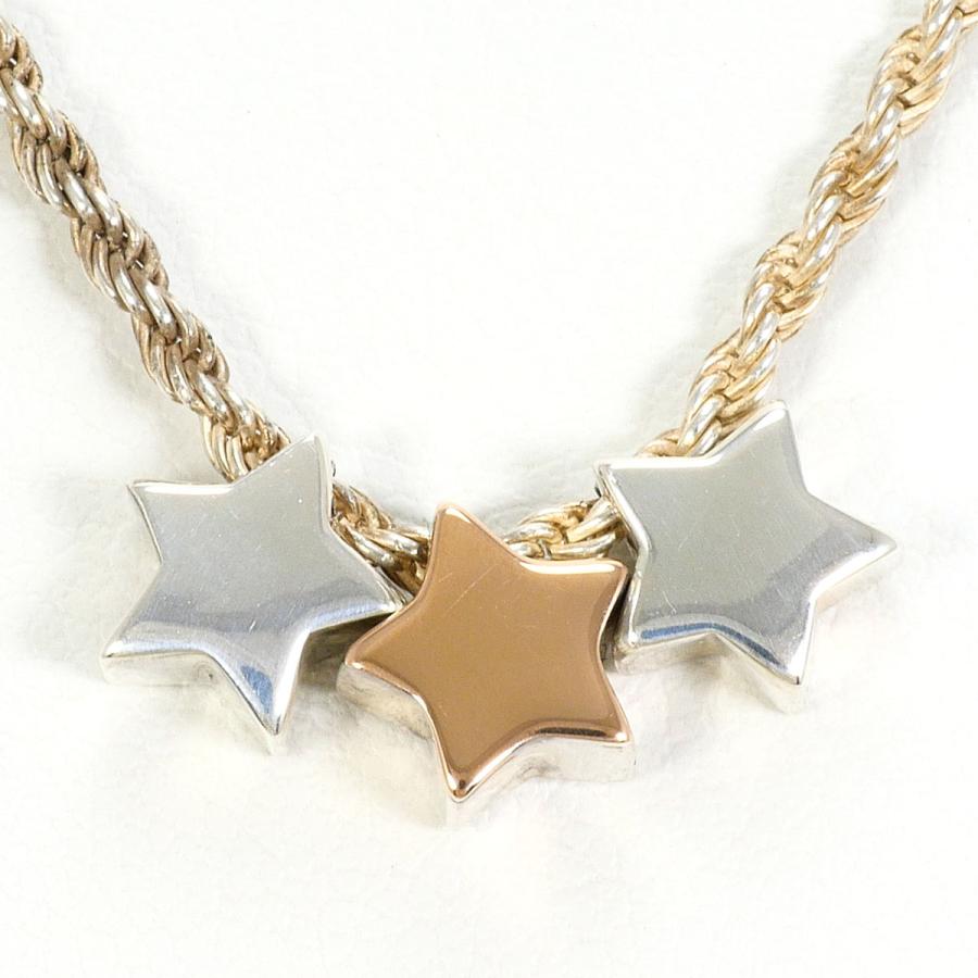 スタージュエリー STAR JEWELRY ネックレス K18PG シルバー925 総重量 