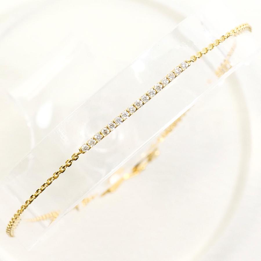 スタージュエリー STAR JEWELRY ブレスレット K18YG ダイヤ 0.06ct 総