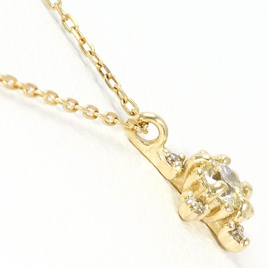 フェスタリア ネックレス K10YG ダイヤ 0.104ct ダイヤ 0.02ct 総重量 