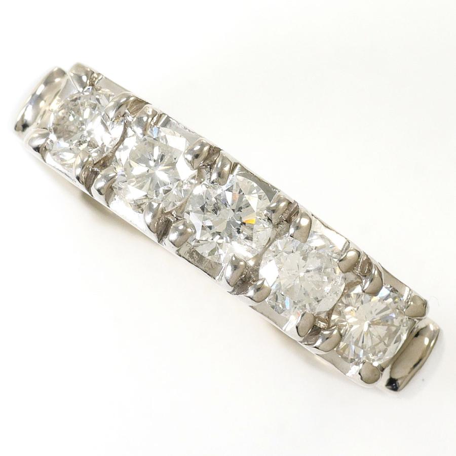 リング・指輪 PT900/プラチナ 17号 ダイヤ 1.00ct 鑑別書 総重量約6.1g 