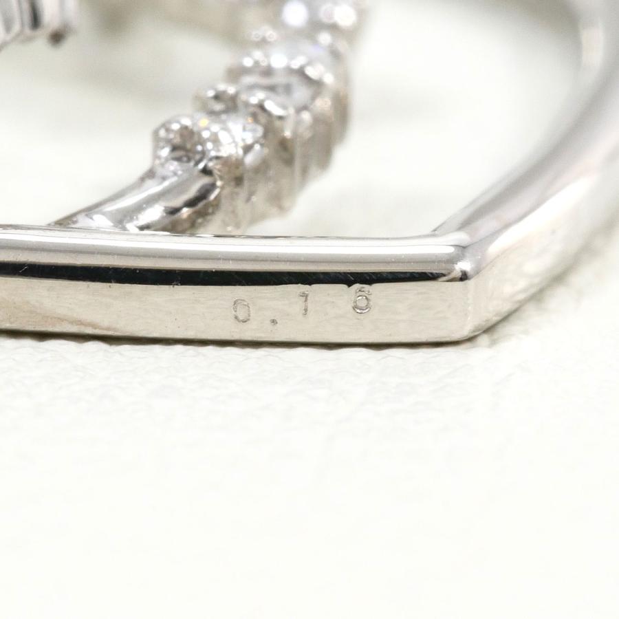 ネックレス K18WG ダイヤ 0.16ct 鑑別書 総重量約3.9g 約40cm