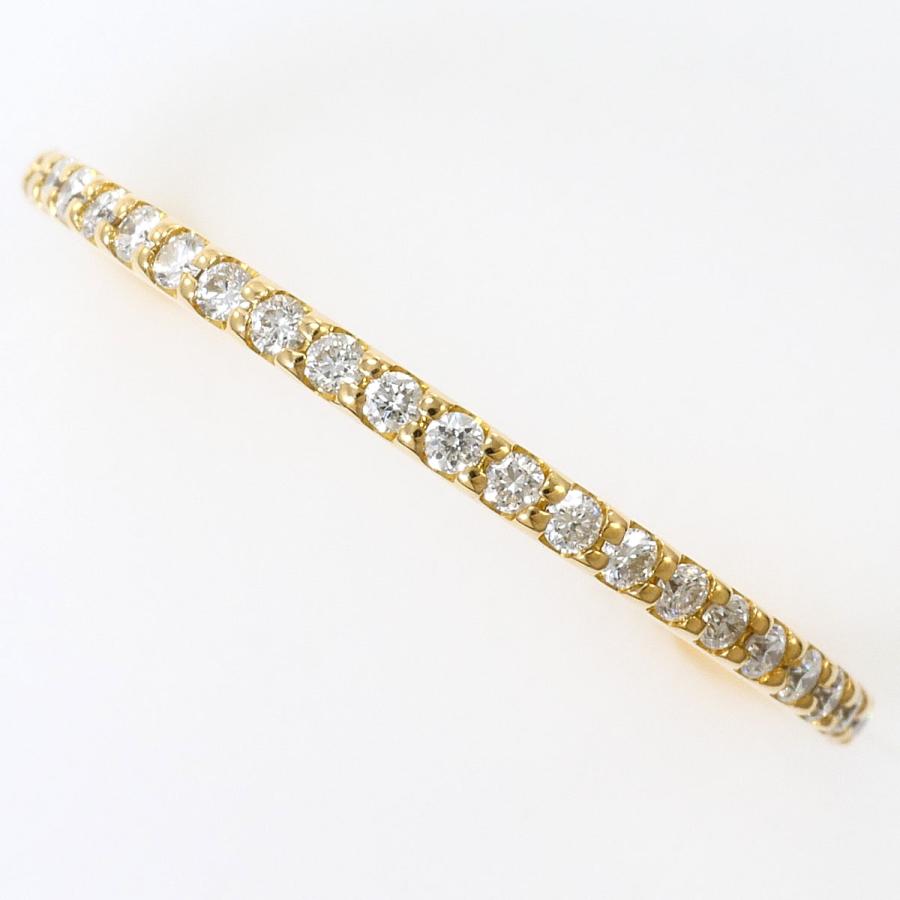 ヴァンドーム青山 リング・指輪 K18YG 9号 ダイヤ 0.15ct 総重量約1.1g