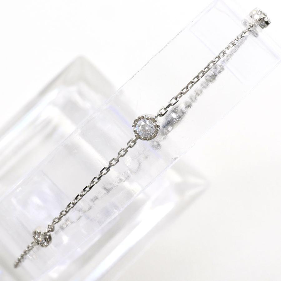 ete（エテ） ブレスレット シルバー925 ジルコニア 総重量約1.8g 約 