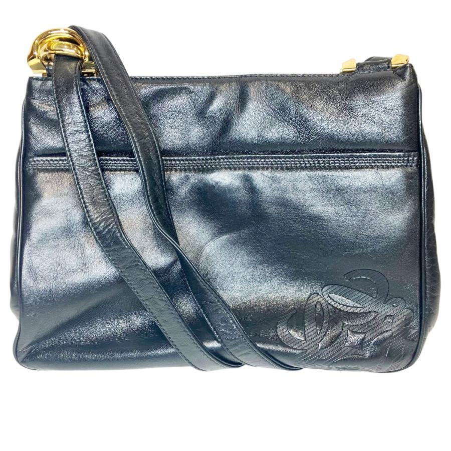 美品 LOEWE ロエベ ショルダーバッグ アナグラム LOEWE（ロエベ） ショルダーバッグ アナグラム レザー レディース 中古