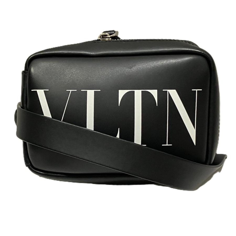ヴァレンティノ ガラヴァーニ Valentino Garavani ショルダーバッグ VLTNロゴ レザー ブラック メンズ 送料無料【中古】 r10197a ヴァレンティノ・ガラヴァーニ Valentino Garavani ショルダーバッグ