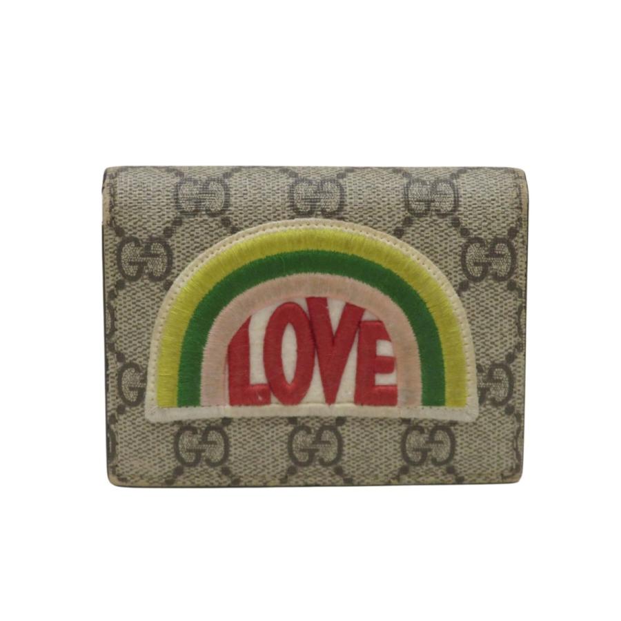 GUCCI（グッチ） ハーフウォレット 二つ折り財布 GGスプリーム PVC