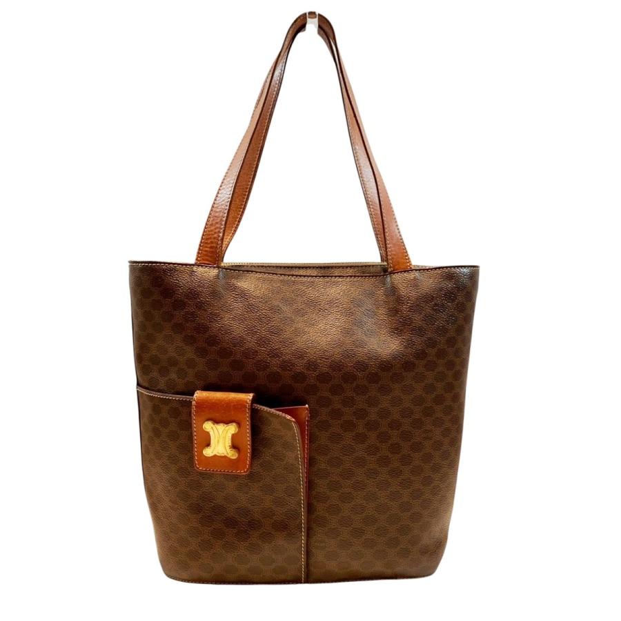 CELINE（セリーヌ） トートバッグ マカダム柄 レザー PVCコーティング