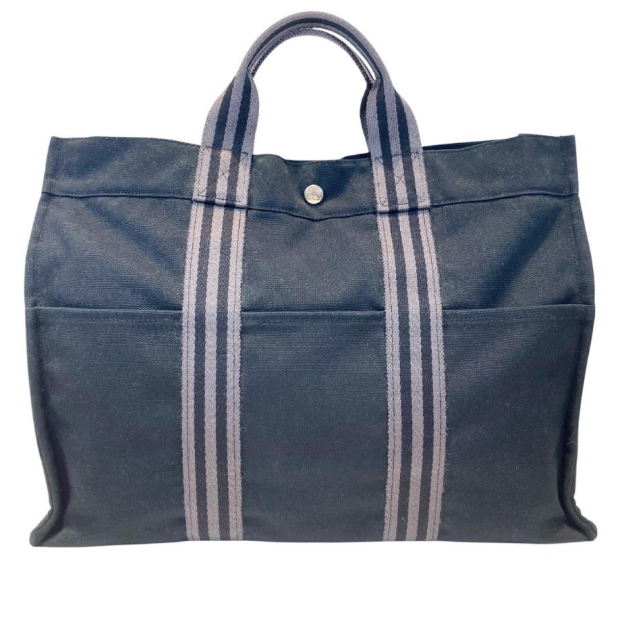 美品エルメスフールトゥトートバッグMM HERMES（エルメス） フールトゥMM トートバッグ キャンバス ユニ