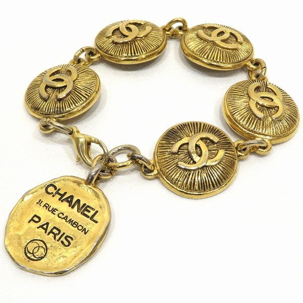 ❤️超爆安❤️ 超美品 CHANEL シャネル コイン ブレスレット ココ
