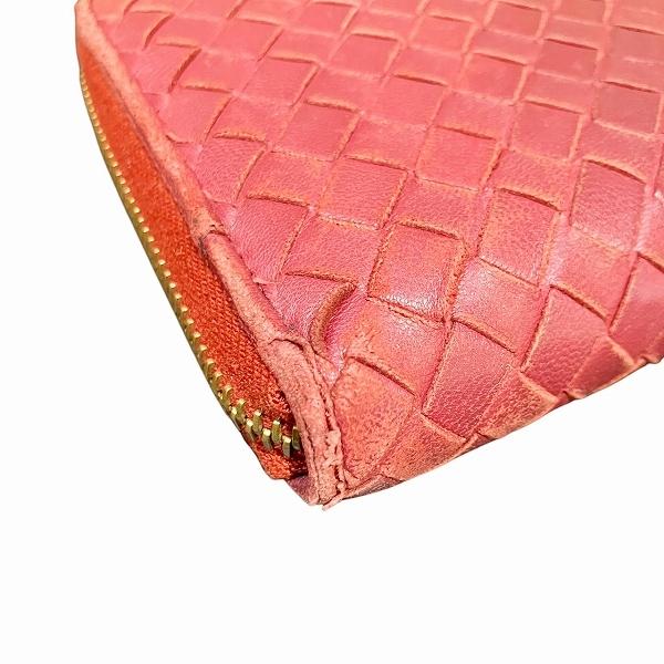 美品✨ ボッテガヴェネタ イントレチャート 長財布 ラウンドファスナー ボルドー BOTTEGA VENETA ボッテガヴェネタ 財布/長財布 イントレチャート