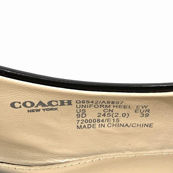 コーチ COACH Q6942 ブラック ベージュ ブランド小物 靴 パンプス レディース 中古｜wonderprice｜09