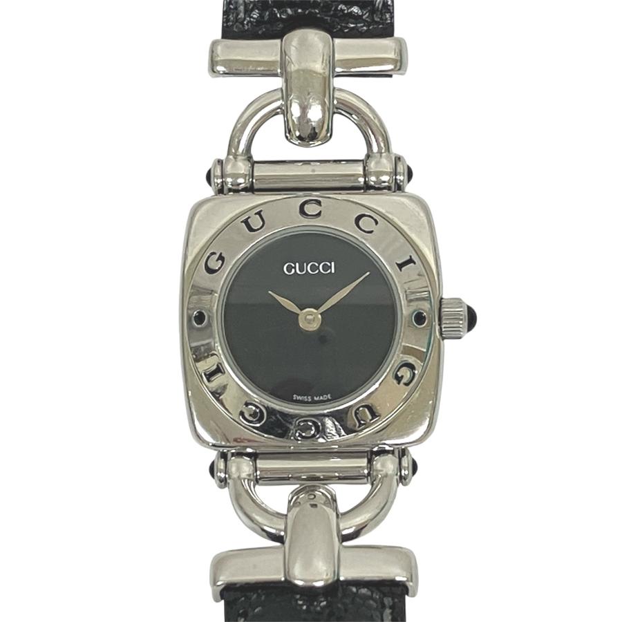 【美品】GUCCI 6300L レディースウォッチ GUCCI（グッチ） 腕時計 総重量約22g ステンレス 本革 クオーツ