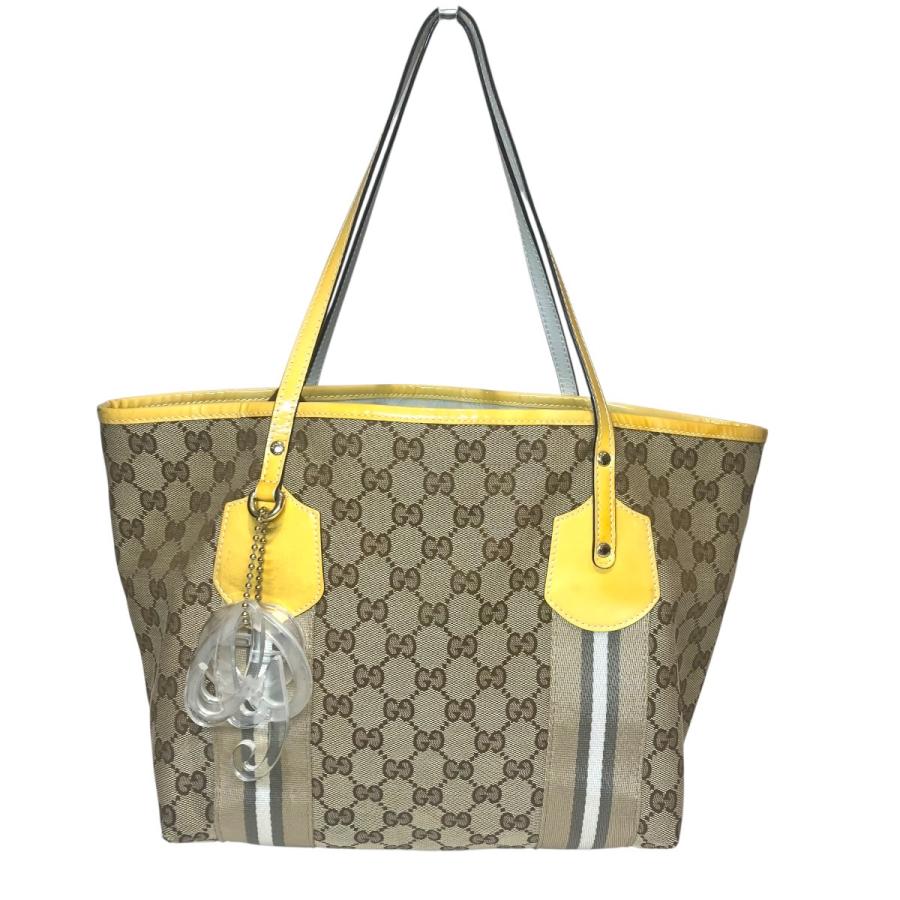 GUCCI（グッチ） トートバッグ GGキャンバス キャンバス エナメル