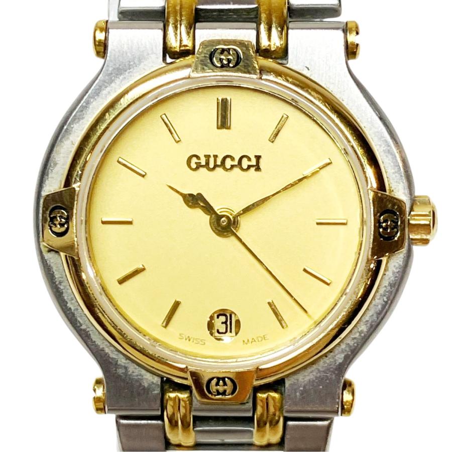 GUCCI（グッチ） 腕時計 総重量約49.2g SS SS クオーツ ゴールド文字盤