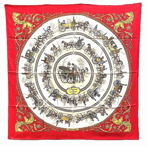 HERMES（エルメス） カレ90 ロンシャンへの散歩 la promenade de