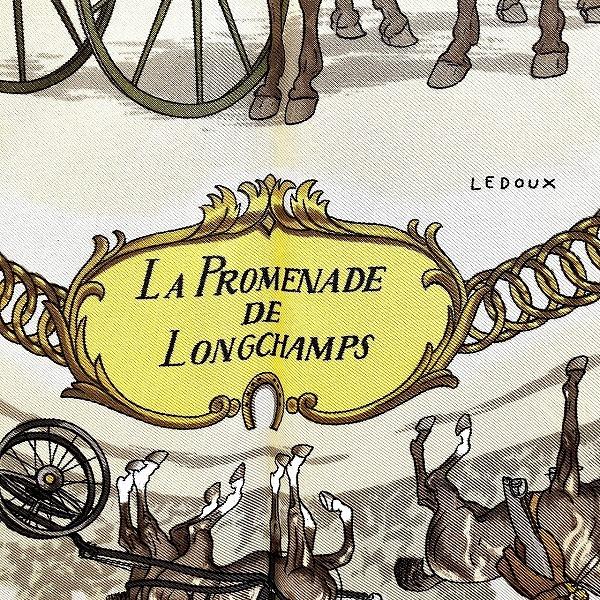 HERMES（エルメス） カレ90 ロンシャンへの散歩 la promenade de